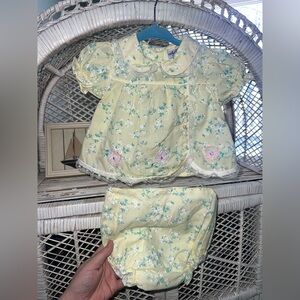 Vintage Mini togs floral 3 piece outfit